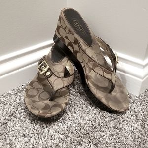 Coach wedges 8.5